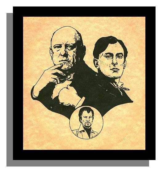 Aleister Crowley young and old with
G.M.Kelly