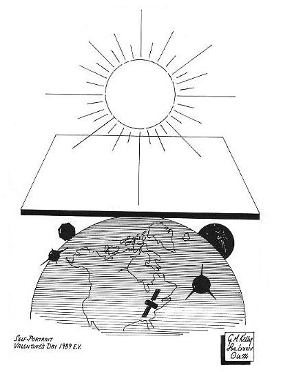 Self-Portrait by
G.M.Kelly, Valentine's Day 1989 E.V.